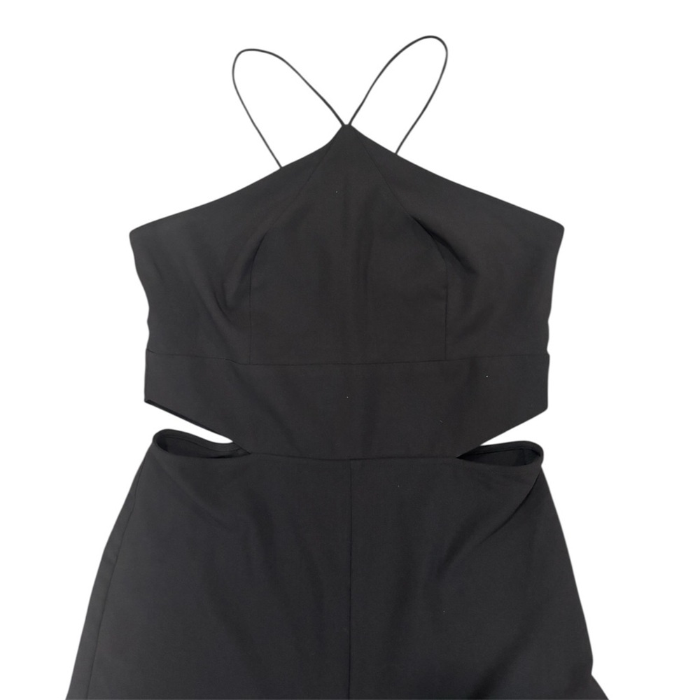Anthropologie Hutch Black Wide Leg cut out jumpsuit size 10 - Picture 7 of 12